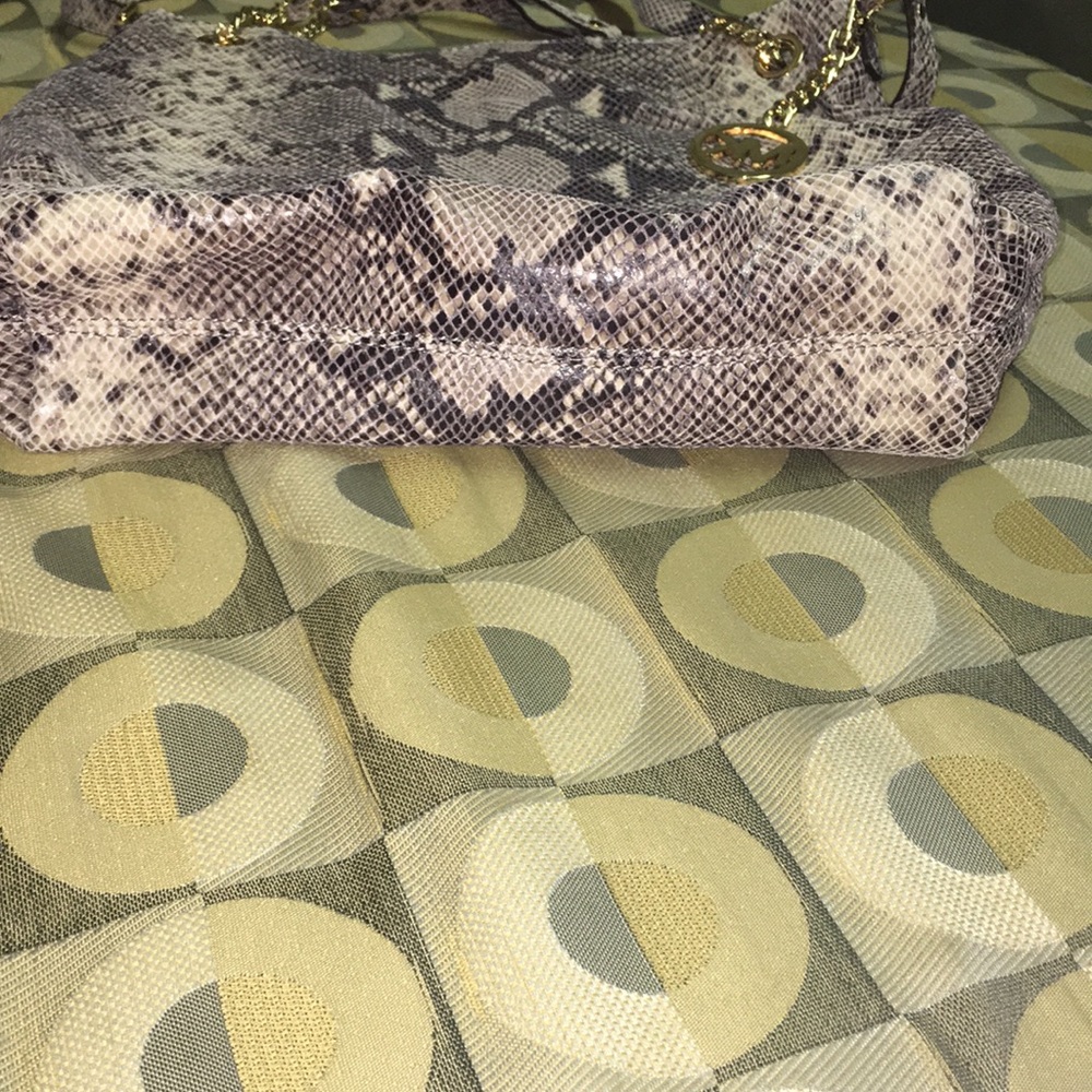 Large Michael Kors Python Embossed Bag - image 3